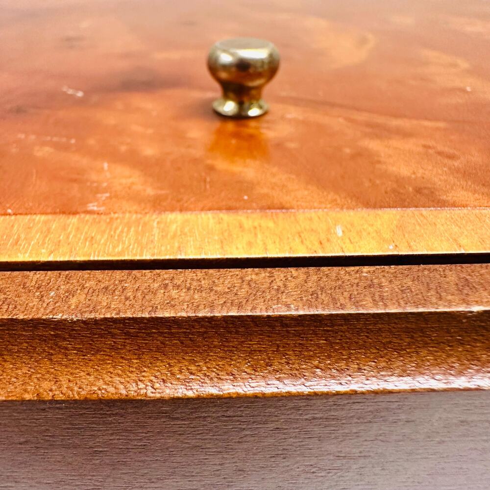 Vintage Wood Game Box Storage Organizer - Picture 9 of 13